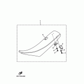 Схема узла: Сиденье Yamaha YZ125