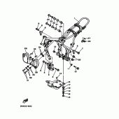 Схема узла: Рама Yamaha XT350 XT350