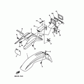 Схема узла: Крыло Yamaha XT225 XT225
