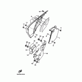Схема вузла: Бічна кришка Yamaha TTR230 TT-R230
