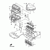 Схема узла: Впускная система Yamaha YZF-R6/ YZF600 R6S