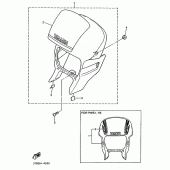 Схема вузла: Облицювальні елементи 1 Yamaha XT600 XT600
