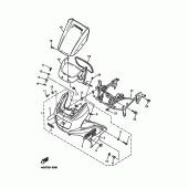 Схема вузла: Облицювальні елементи 1 Yamaha XJ900 Diversion