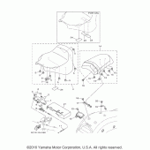 Схема вузла: Сидіння Yamaha XV1900 Raider