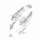 Схема вузла: Бічна кришка Yamaha MT09/MTN850 MT-09 Tracer