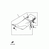 Схема вузла: Сидіння Yamaha TW200