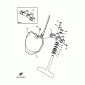 Схема узла: Рулевой механизм Yamaha YZ125