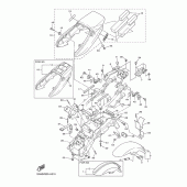 Схема вузла: Крило Yamaha XJR1300