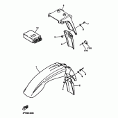 Схема вузла: Опційні деталі підвіски Yamaha XT600 XT600