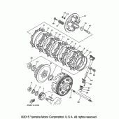 Схема вузла: Зчеплення Yamaha XT250 XT250
