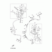 Схема вузла: Передній гальмівний циліндр Yamaha YP250 X-MAX