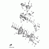 Схема узла: Водяной насос Yamaha YZF750 YZF750