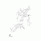Схема узла: Крыло Yamaha WR400F