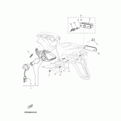 Схема узла: Задний фонарь (Стоп-сигнал) Yamaha MT03 MT-03