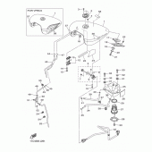 Схема вузла: Паливний бак Yamaha XVS1300 Midnight Star