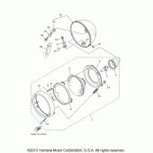 Схема вузла: Фара Yamaha XV1700 Road Star Silverado