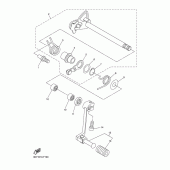 Схема вузла: Вал перемикання Yamaha WR250 WR250X