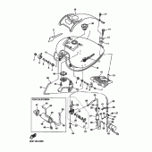 Схема узла: Топливный бак Yamaha XVZ1300 Royal Star Midnight Venture