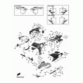 Схема вузла: Облицювальні елементи 2 Yamaha YZF-R6/ YZF600 R6
