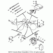 Схема узла: Электрооборудование (1) Yamaha WR200R