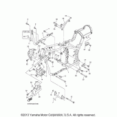 Схема узла: Рама Yamaha XVS1100 V-Star Classic