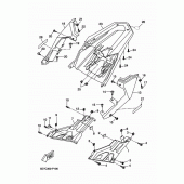 Схема вузла: Бічна кришка Yamaha MT125 MT-125 (ABS)
