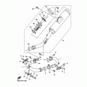 Схема вузла: Вихлопна система Yamaha WR450F
