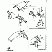 Схема узла: Крыло Yamaha DT125 DT125R