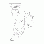 Схема вузла: Облицювальні елементи 1 Yamaha XT600 XT600