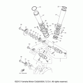 Схема узла: Распредвал и Цепь ГРМ Yamaha XV1900 Raider