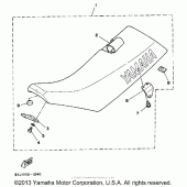 Схема узла: Сиденье Yamaha WR250 WR250Z