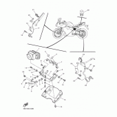 Схема вузла: Електроустаткування 3 Yamaha FZ8 FZ8 FAZER (ABS)