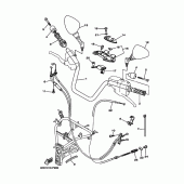 Схема вузла: Кермо та Тросики Yamaha YP250 Majesty