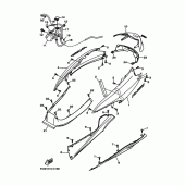 Схема узла: Боковая крышка Yamaha YP250 Grand Majesty