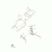 Схема вузла: Сидіння Yamaha YZF-R1 R1