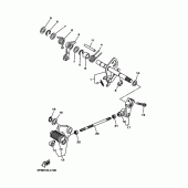 Схема вузла: Вал перемикання Yamaha XVS1100 Drag Star