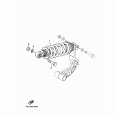 Схема вузла: Задня підвіска Yamaha MT09/MTN850 MT-09