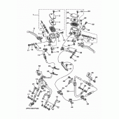 Схема вузла: Передній гальмівний циліндр Yamaha XP500 T-MAX 530