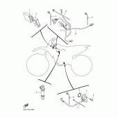 Схема узла: Электрооборудование 1 Yamaha YZ250 YZ250F