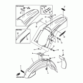 Схема узла: Крыло Yamaha YZ250 YZ250F