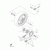 Схема вузла: Заднє колесо Yamaha YZF-R6/YZF600 R6 RaceBase