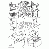 Схема узла: Электрооборудование 1 Yamaha DT125 DT125