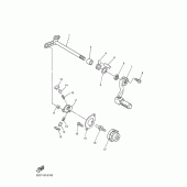 Схема вузла: Вал перемикання Yamaha WR450F