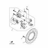 Схема узла: Передний тормоз2 5sj1,3,4,c,d,e Yamaha YP250 Majesty