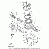 Схема узла: Головка цилиндра Yamaha WR250 WR250Z