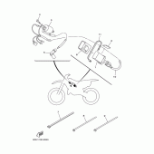 Схема узла: Электрооборудование 1 Yamaha YZ125