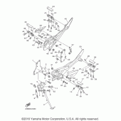 Схема вузла: Підніжки та Підставка Yamaha FZ6 FZ6R