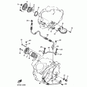 Схема вузла: Масляний насос Yamaha XT600 XT600