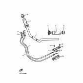Схема вузла: Кермо та Тросики Yamaha VMX12 V-MAX