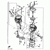 Схема вузла: Карбюратор Yamaha XV750 Virago